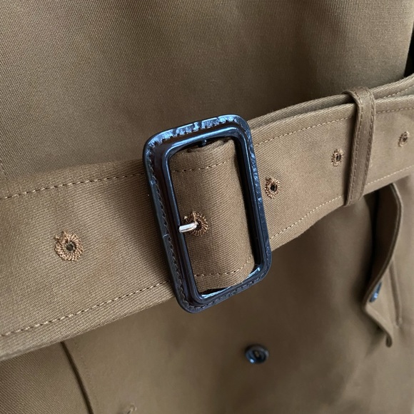 HM STUDIO Collection by Pernille Brown Khaki Belted Heavy Trench Coat - Picture 7 of 12